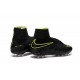 Nouvelles chaussures Nike HyperVenom Phantom II FG Football Crampons Noir Volt