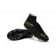 Nouvelles chaussures Nike HyperVenom Phantom II FG Football Crampons Noir Volt