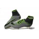 Hommes Nike HyperVenom Phantom II FG Chaussures de football ACC Platine Noir Vert