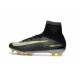 Chaussures Football Mercurial Superfly V FG 2016 Crampons pour Homme CR7 Argenté Noir Volt