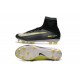 Chaussures Football Mercurial Superfly V FG 2016 Crampons pour Homme CR7 Argenté Noir Volt