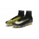 Chaussures Football Mercurial Superfly V FG 2016 Crampons pour Homme CR7 Argenté Noir Volt