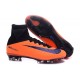 Chaussures Football Mercurial Superfly V FG 2016 Crampons pour Homme Orange Noir Violet