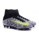 Chaussures Football Mercurial Superfly V FG 2016 Crampons pour Homme Noir Blanc Jaune