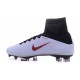 Chaussures Football Mercurial Superfly V FG 2016 Crampons pour Homme Noir Blanc Rouge