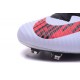 Chaussures Football Mercurial Superfly V FG 2016 Crampons pour Homme Noir Blanc Rouge