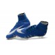 Nouvelles chaussures Nike HyperVenom Phantom II FG Football Crampons Neymar x Jordan Bleu Argenté