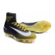 Chaussures Football Mercurial Superfly V FG 2016 Crampons pour Homme Jaune Blanc Noir