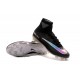 Chaussures Football Mercurial Superfly V FG 2016 Crampons pour Homme Noir Argent