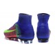 Chaussures Football Mercurial Superfly V FG 2016 Crampons pour Homme Rouge Bleu Volt