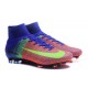 Chaussures Football Mercurial Superfly V FG 2016 Crampons pour Homme Rouge Bleu Volt