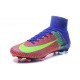 Chaussures Football Mercurial Superfly V FG 2016 Crampons pour Homme Rouge Bleu Volt