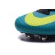 2016 Nouveau Chaussures de Football Mercurial Superfly V FG Vert Jaune Noir