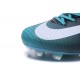 2016 Nouveau Chaussures de Football Mercurial Superfly V FG Noir Bleu Blanc