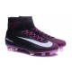 2016 Nouveau Chaussures de Football Mercurial Superfly V FG Noir Violet Blanc