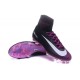 2016 Nouveau Chaussures de Football Mercurial Superfly V FG Noir Violet Blanc