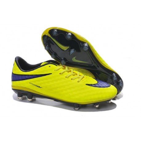 2014/2015 Nike Hypervenom Phantom FG Homme Jaune Noir