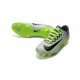 2016 Nike Mercurial Vapor 11 FG Crampons de Football pour Hommes Platine Noir Vert