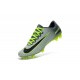 2016 Nike Mercurial Vapor 11 FG Crampons de Football pour Hommes Platine Noir Vert