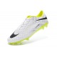 Pas Cher Crampons Nike Hypervenom Phantom FG Blanc Jaune Noir Pack de Réflexion