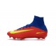 2016 Nouveau Chaussures de Football Mercurial Superfly V FG Bleu Rouge Jaune