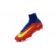 2016 Nouveau Chaussures de Football Mercurial Superfly V FG Bleu Rouge Jaune