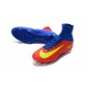 2016 Nouveau Chaussures de Football Mercurial Superfly V FG Bleu Rouge Jaune