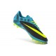 Coupe du Monde 2014 Crampons Nike Hypervenom Phantom FG Bleu Noir Jaune Pack de Réflexion