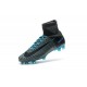 2016 Nouveau Chaussures de Football Mercurial Superfly V FG Gris Bleu Noir