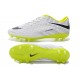 Pas Cher Crampons Nike Hypervenom Phantom FG Blanc Jaune Noir Pack de Réflexion