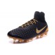 2016 Crampons foot Nike Magista Obra II FG Noir Or