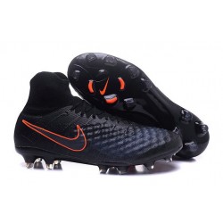 2016 Crampons foot Nike Magista Obra II FG Noir Carmin