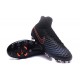 2016 Crampons foot Nike Magista Obra II FG Noir Carmin