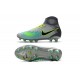 2016 Crampons foot Nike Magista Obra II FG Platine Noir Vert