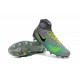 2016 Crampons foot Nike Magista Obra II FG Platine Noir Vert