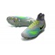 2016 Crampons foot Nike Magista Obra II FG Platine Noir Vert