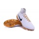 2016 Crampons foot Nike Magista Obra II FG Blanc Or