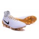 2016 Crampons foot Nike Magista Obra II FG Blanc Or