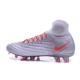 2016 Crampons foot Nike Magista Obra II FG Gris Orange