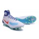 2016 Crampons foot Nike Magista Obra II FG Blanc Bleu Orange