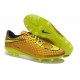 Nouvelle Chaussure Neymar Premium Nike Hypervenom Phantom FG Or Jaune