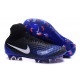 2016 Crampons foot Nike Magista Obra II FG Noir Bleu Blanc