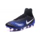 2016 Crampons foot Nike Magista Obra II FG Noir Bleu Blanc