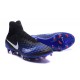 2016 Crampons foot Nike Magista Obra II FG Noir Bleu Blanc