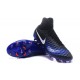 2016 Crampons foot Nike Magista Obra II FG Noir Bleu Blanc