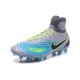 2016 Crampons foot Nike Magista Obra II FG Platine Noir Vert