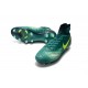 2016 Crampons foot Nike Magista Obra II FG Turquoise Rio Volt Obsidienne Jade