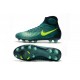 2016 Crampons foot Nike Magista Obra II FG Turquoise Rio Volt Obsidienne Jade