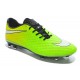 Pas Cher Crampons Nike Hypervenom Phantom FG Vert Jaune Noir