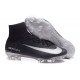 2016 Nouveau Chaussures de Football Mercurial Superfly V FG Noir Argent